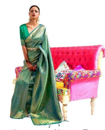 Picture of Stunning Green Casual Saree