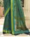 Picture of Exquisite Teal Brasso Saree