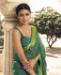 Picture of Exquisite Teal Brasso Saree