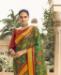 Picture of Gorgeous Green Brasso Saree