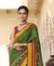 Picture of Amazing Green Brasso Saree