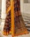 Picture of Elegant Orange Brasso Saree