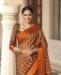 Picture of Lovely Brown Brasso Saree