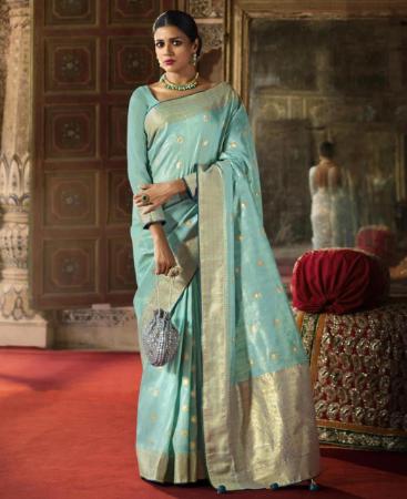 Picture of Fine Sky Blue Casual Saree