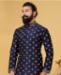 Picture of Good Looking Navy Blue Kurtas