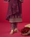 Picture of Stunning Purple Straight Cut Salwar Kameez