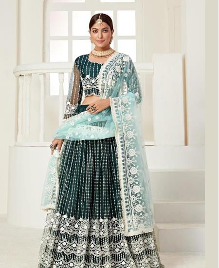 Picture of Shapely Green Lehenga Choli