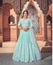 Picture of Beauteous Sky Blue Lehenga Choli