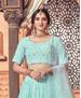 Picture of Beauteous Sky Blue Lehenga Choli