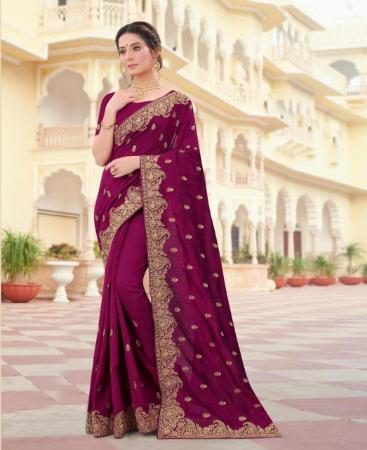 Picture of Marvelous Wine Casual Saree