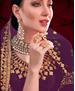 Picture of Resplendent Purple Anarkali Salwar Kameez