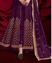 Picture of Resplendent Purple Anarkali Salwar Kameez