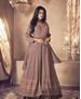 Picture of Delightful Brown Anarkali Salwar Kameez