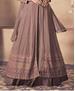 Picture of Delightful Brown Anarkali Salwar Kameez