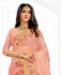 Picture of Ideal Peach Net Saree