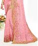 Picture of Pleasing Pink Net Saree