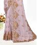 Picture of Elegant Lavender Net Saree