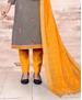 Picture of Shapely Grey Cotton Salwar Kameez