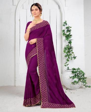 Picture of Taking Wine Designer Saree