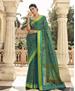 Picture of Exquisite Teal Brasso Saree