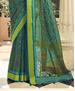 Picture of Exquisite Teal Brasso Saree