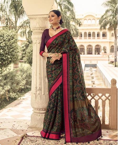 Picture of Alluring Black Brasso Saree