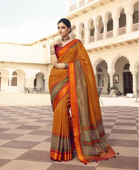 Picture of Nice Mustard Brasso Saree