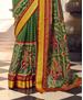 Picture of Amazing Green Brasso Saree