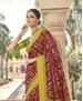 Picture of Charming Maroon Brasso Saree