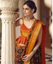 Picture of Elegant Orange Brasso Saree