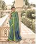 Picture of Stunning Blue Brasso Saree