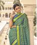 Picture of Stunning Blue Brasso Saree