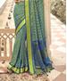 Picture of Stunning Blue Brasso Saree