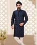 Picture of Delightful Navy Blue Kurtas