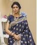 Picture of Appealing Mouse Grey Silk Saree