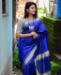 Picture of Amazing Royal Blue Casual Saree