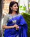 Picture of Amazing Royal Blue Casual Saree