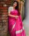 Picture of Well Formed Pink Casual Saree