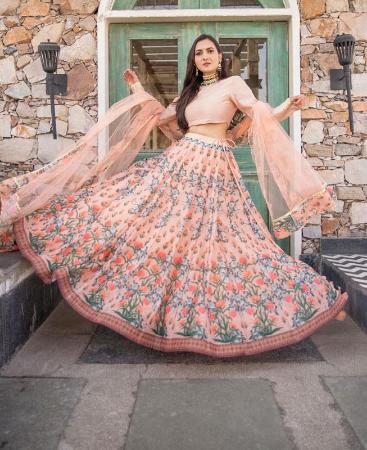 Picture of Ideal Light Peach Lehenga Choli