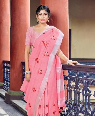 Picture of Magnificent Pink Casual Saree