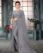 Picture of Well Formed Grey Designer Saree