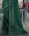 Picture of Amazing Botel Green Silk Saree