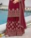 Picture of Elegant Maroon Straight Cut Salwar Kameez