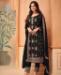 Picture of Splendid Black Straight Cut Salwar Kameez