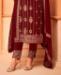 Picture of Stunning Maroon Straight Cut Salwar Kameez