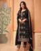 Picture of Fine Black Straight Cut Salwar Kameez