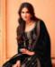 Picture of Fine Black Straight Cut Salwar Kameez