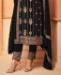 Picture of Fine Black Straight Cut Salwar Kameez