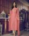 Picture of Beautiful Pink Straight Cut Salwar Kameez