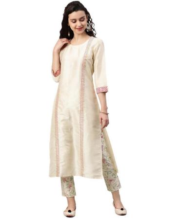 Picture of Resplendent Cream Kurtis & Tunic